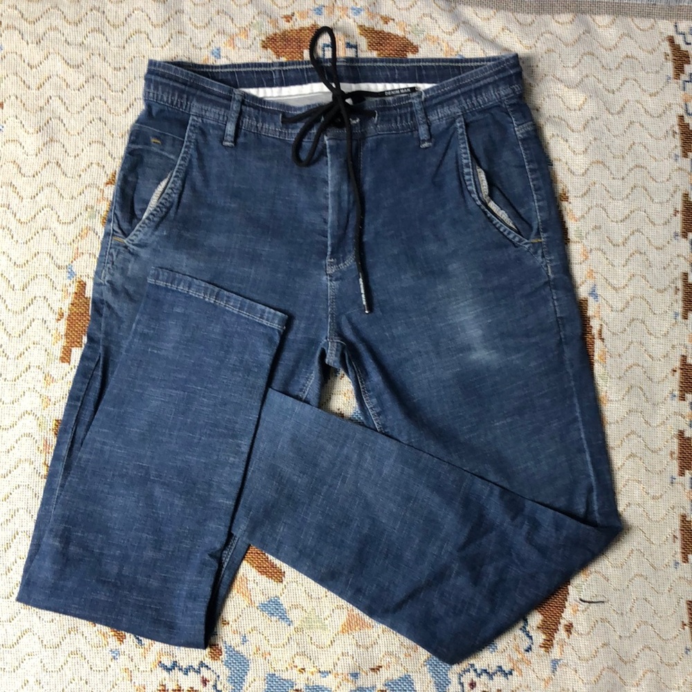 Denim&Co Blue Straight Jeans Classic Style